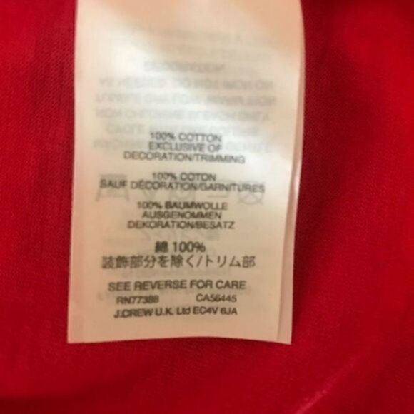 NWOT. J. CREW Tank Top. 100% Cotton. - Picture 5 of 6